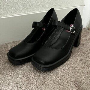 POP Black Mary Jane Heels (Size 10 Women's)